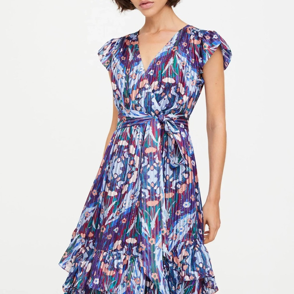 NWT XXS Marie Oliver Uma Dress - Aster Trellis - Brand New with Tags